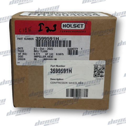 3599591H Holset Compressor Wheel Hx40