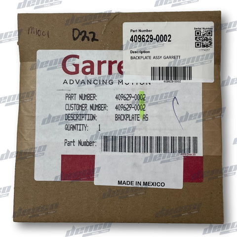 409629-0002 Garrett Backplate Assembly Turbo