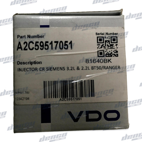 A2C59517051 Injector Common Rail Ford Ranger/ Transit / Mazda Bt50 2.2L & 3.2L Injectors