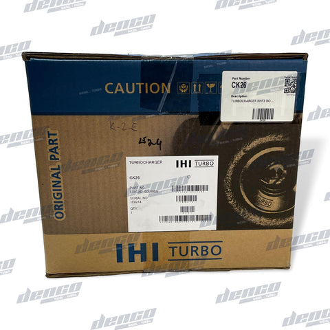 Ck26- Ihi Turbocharger Rhf3 Bobcat Skid Steer S150 / S160 S175 S185 (Kubota V2003) Genuine Oem